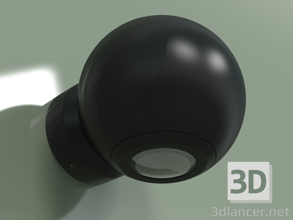 modello 3D Lampada da parete RWLB088 1W BK 4000K - anteprima