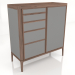 3d model Buffet 5 cajas LH Full - vista previa