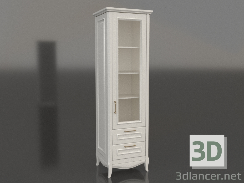 3D Modell Eintüriger Vitrinenschrank 2 (Estella) - Vorschau