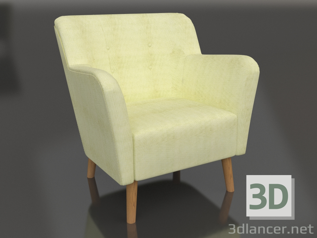 modello 3D Sedia Ingrid - anteprima