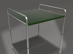 Mesa de centro 76 con tablero de aluminio (Verde botella)