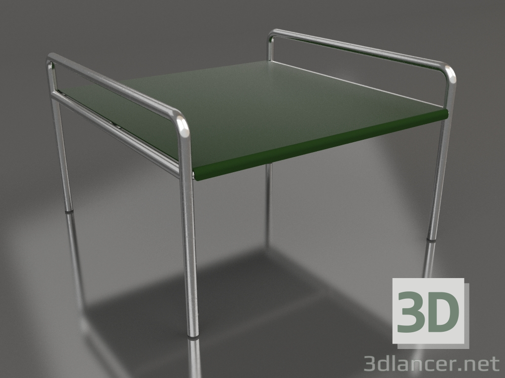 3D Modell Couchtisch 76 mit Aluminium-Tischplatte (Flaschengrün) - Vorschau