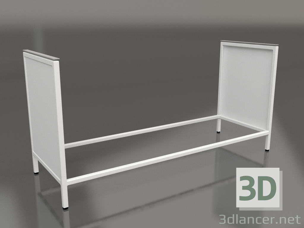 3d model Isla V1 (pared) en 60 marco 3 (gris) - vista previa