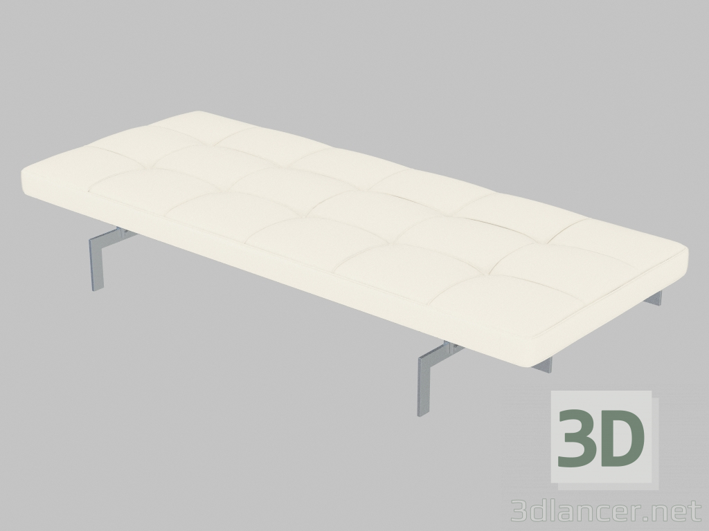 3d model Sofá con tapicería de cuero PK80 - vista previa