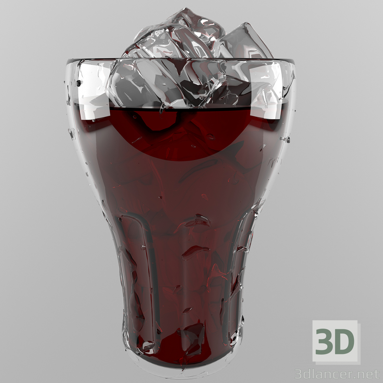 modèle 3D coca cola - preview