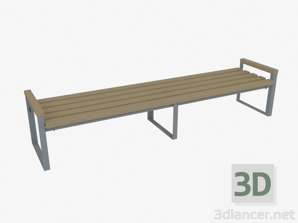 3D Modell Sitzbank - Vorschau