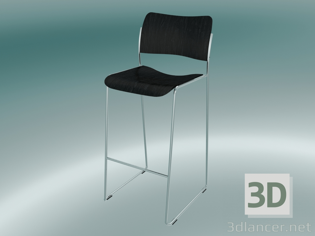 3d model silla de la barra - vista previa