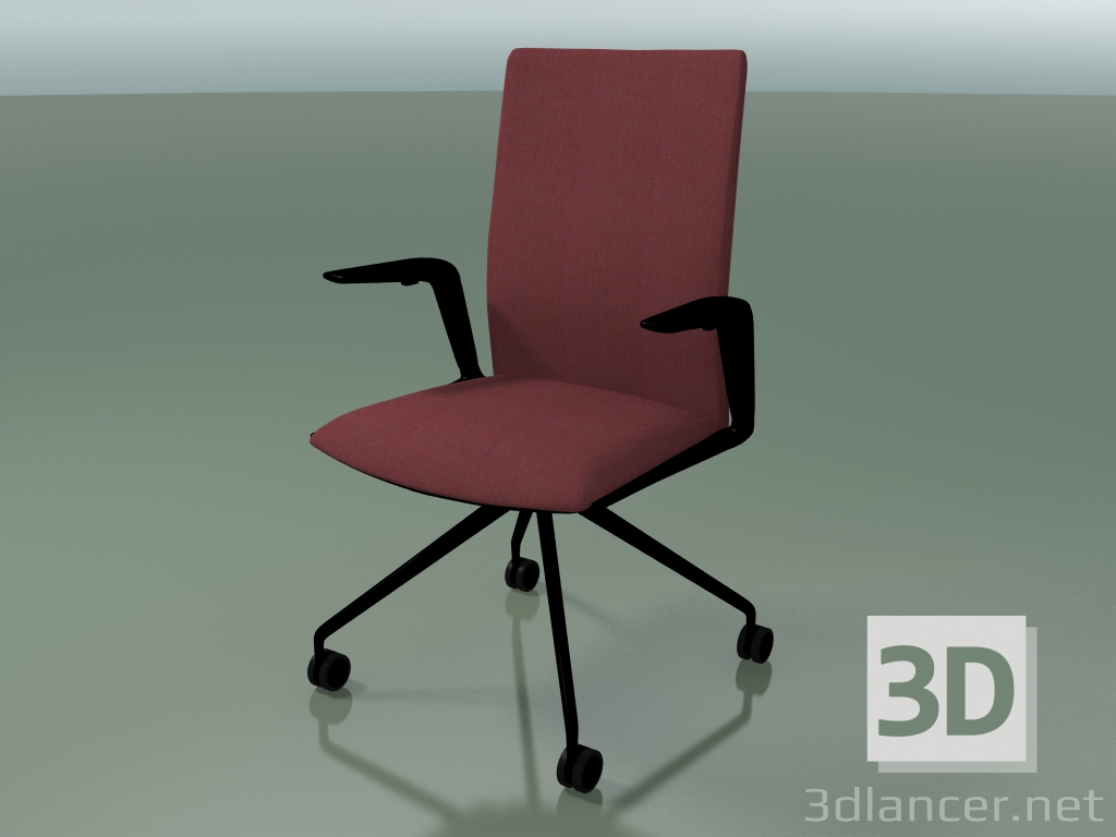 modello 3D Sedia 4831 (4 ruote, con rivestimento - tessuto, V39) - anteprima