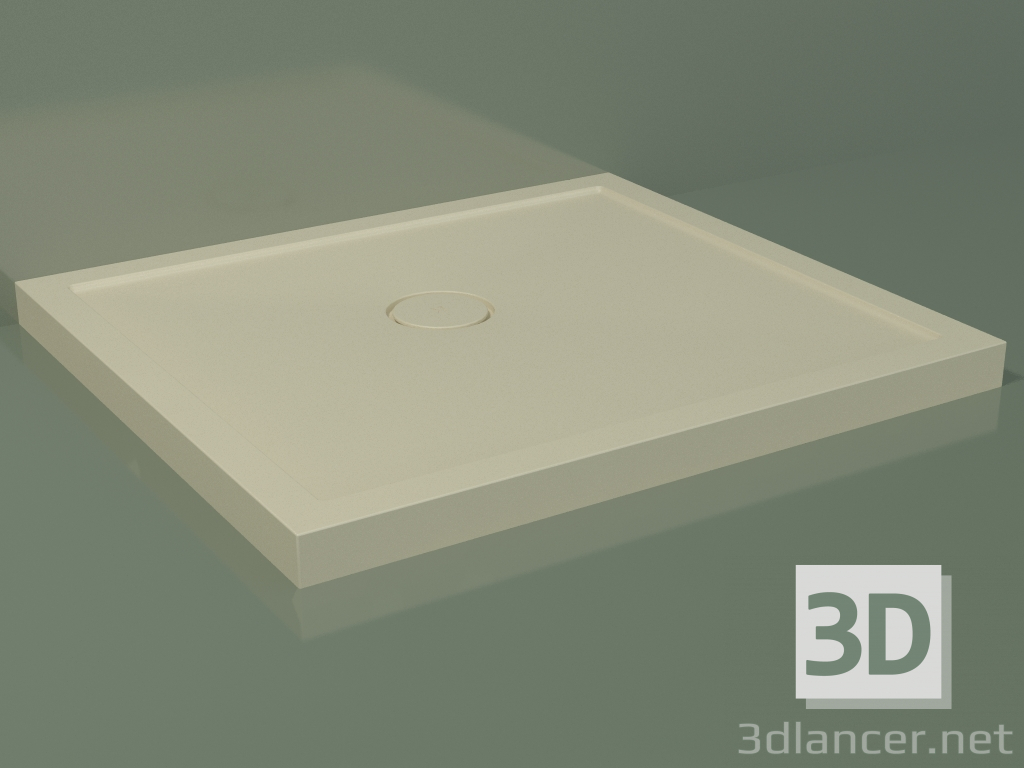 3d model Plato de ducha Medio (30UM0120, Bone C39, 90x80 cm) - vista previa