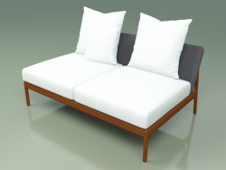 Central sofa module 006 (Metal Rust, Batyline Gray)