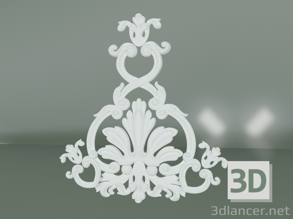 Modelo 3d Elemento de decoração de estuque ED068 - preview