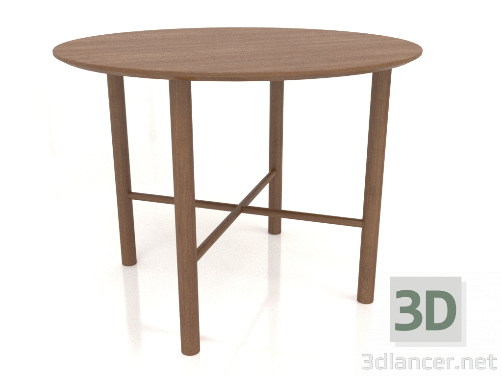 Modelo 3d Mesa de jantar DT 02 (opção 2) (D=1000x750, madeira castanha clara) - preview