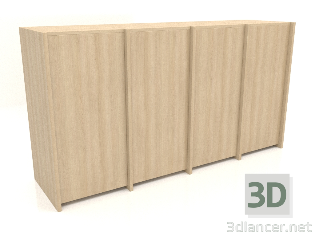 modello 3D Armadio componibile ST 07 (1530x409x816, legno bianco) - anteprima