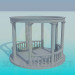 3d model Pergola with columns - preview