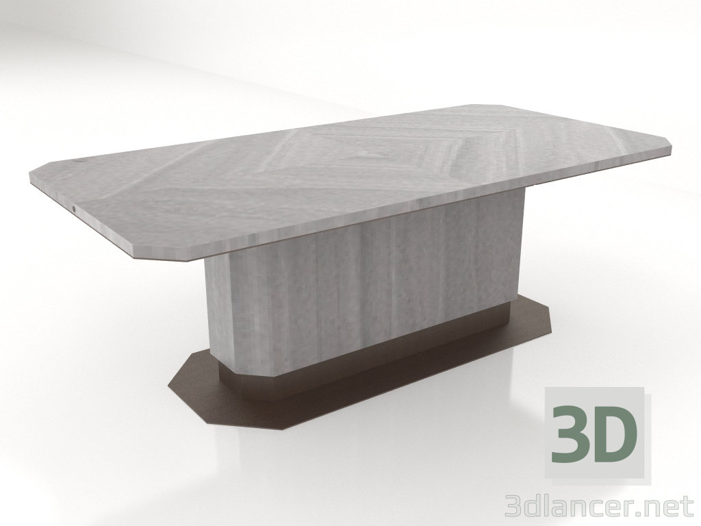 modèle 3D Table à manger rectangulaire (B117) - preview