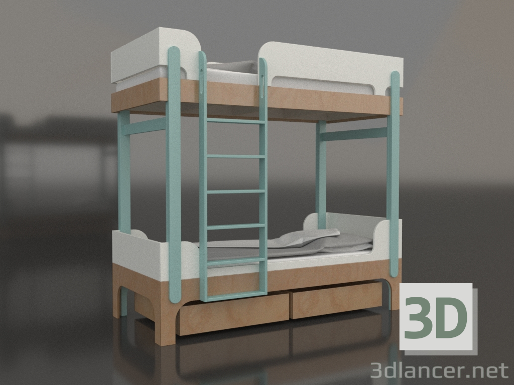 3D Modell Etagenbett TUNE J (UTTJA1) - Vorschau