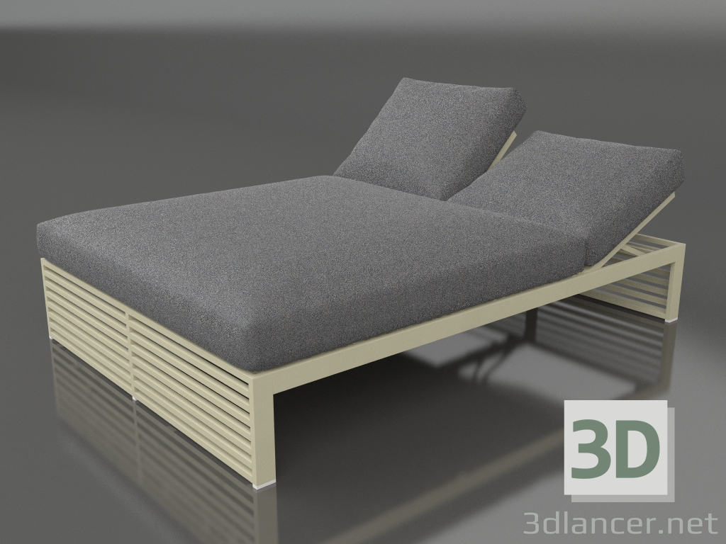 modello 3D Letto per riposo 140 (Oro) - anteprima