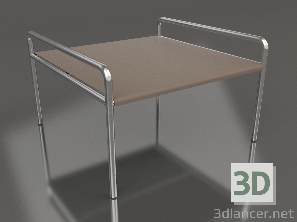 3d model Mesa de centro 76 con tablero de aluminio (Bronce) - vista previa