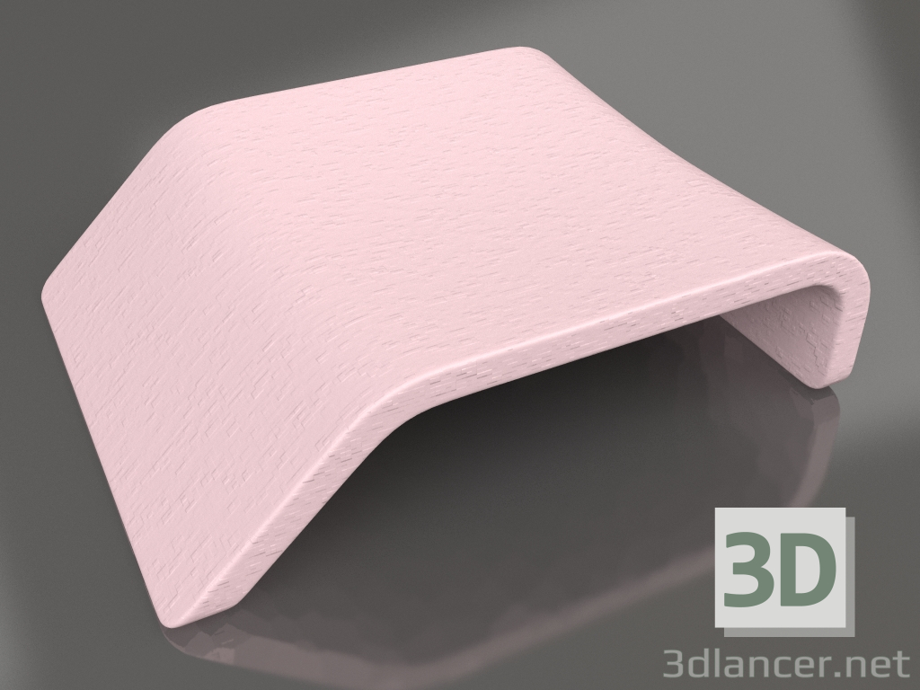 Modelo 3d Mesa-cadeira club (rosa) - preview