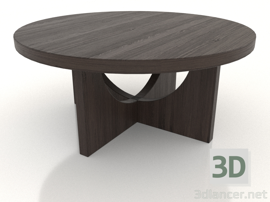 3d model Mesa de centro 900 mm (fresno nogal) - vista previa