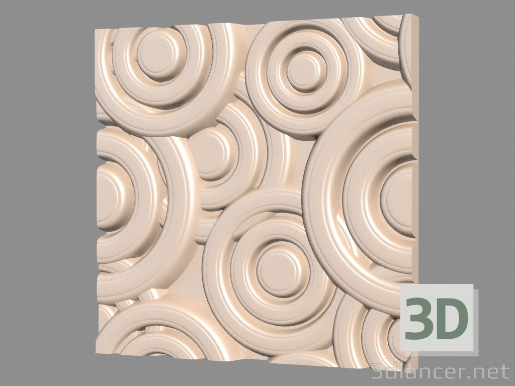 3d model Gypsum wall panel (art. 164) - preview