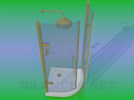 modello 3D Cabina doccia - anteprima