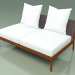 3d model Central sofa module 006 (Metal Rust, Batyline Brown) - preview