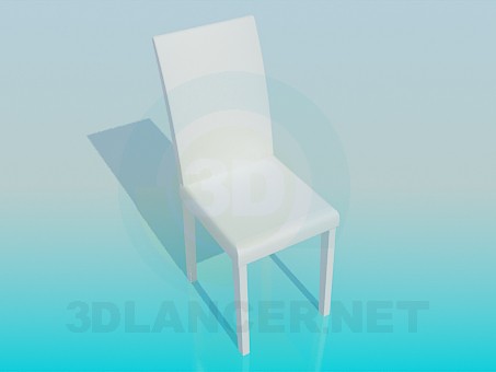 3d model Silla con respaldo alto - vista previa