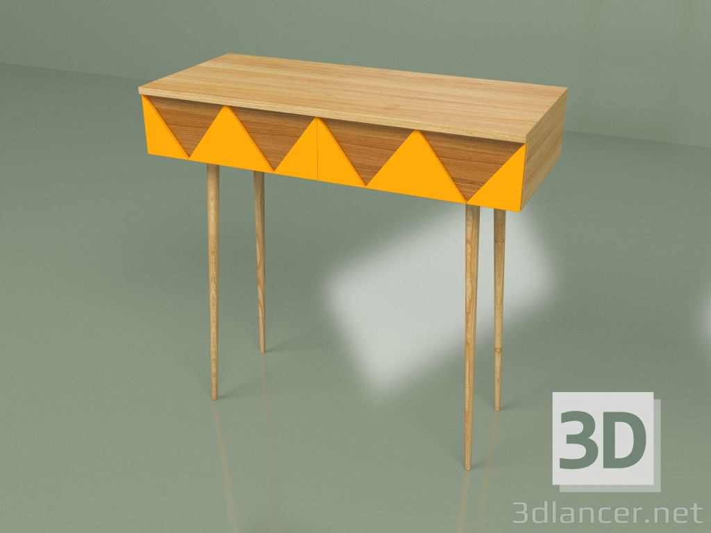 3d модель Консоль Woo Desk (помаранчевий) – превью