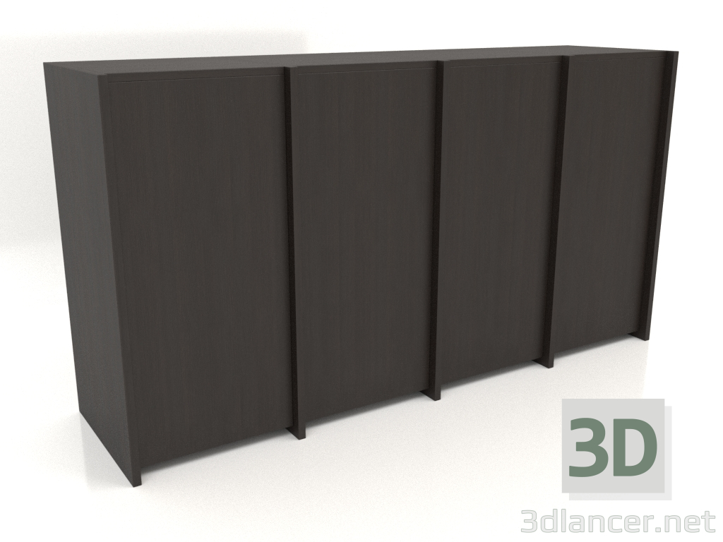 3d model Armario modular ST 07 (1530х409х816, marrón madera oscuro) - vista previa