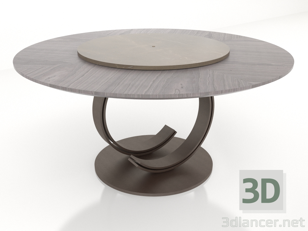 3d model Mesa de comedor redonda (B120) - vista previa