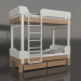 modello 3D Letto a castello TUNE J (UWTJA1) - anteprima