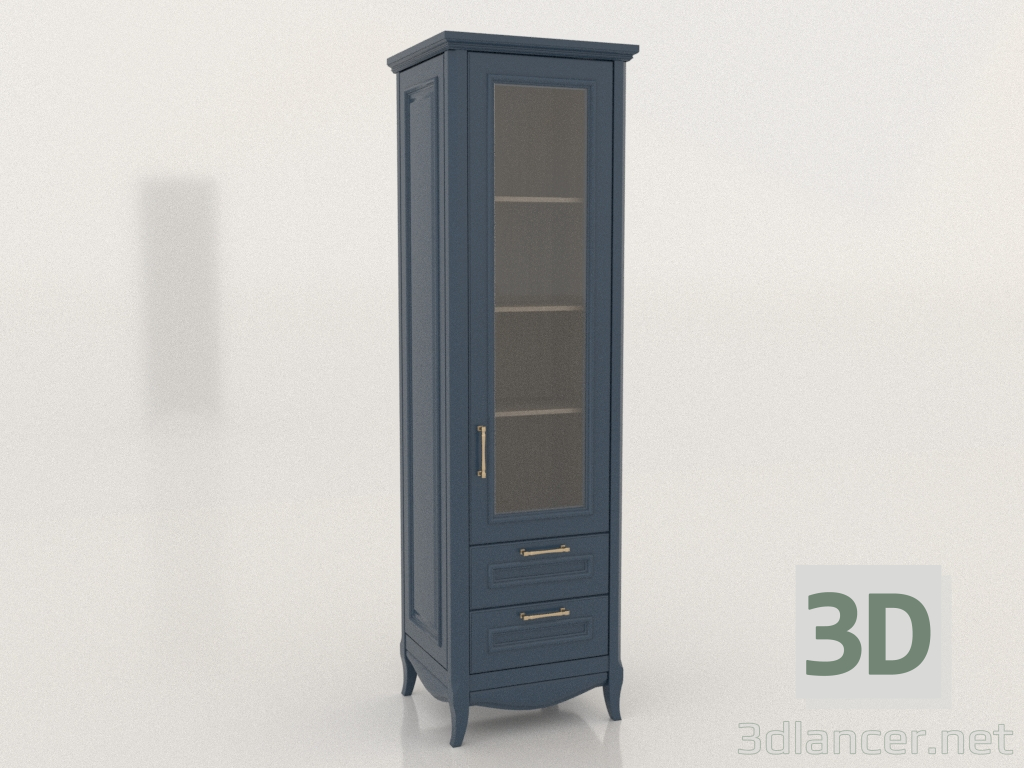 3d model Vitrina 1 puerta 1 (Ruta) - vista previa