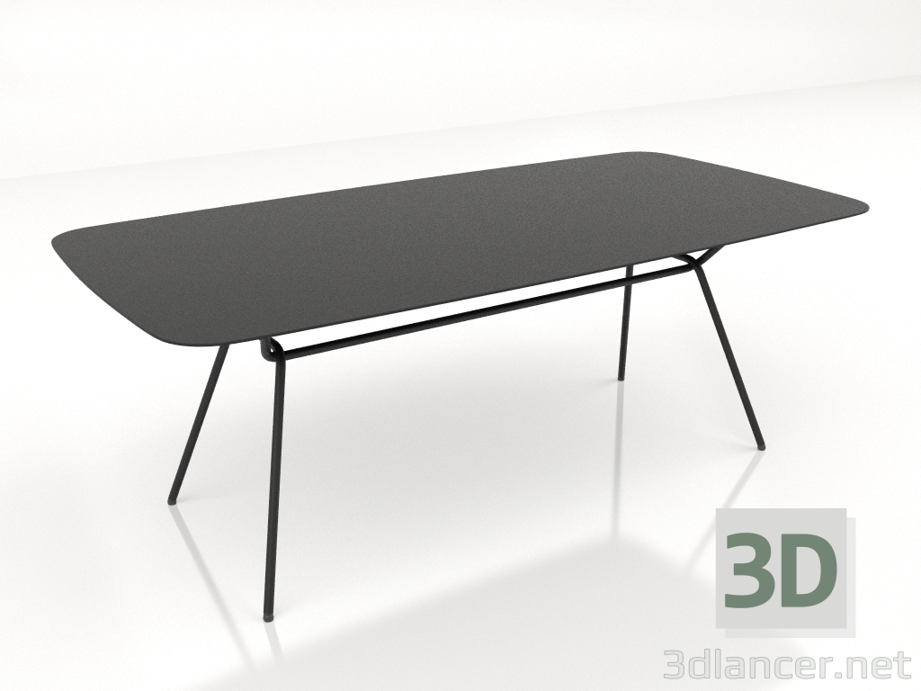 3D modeli Yemek masası 200x100 - önizleme