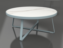 Table à manger ronde Ø175 (DEKTON Aura, Bleu gris)