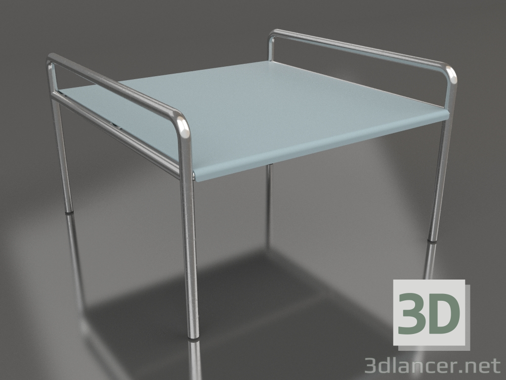 modello 3D Tavolino 76 con piano in alluminio (grigio blu) - anteprima