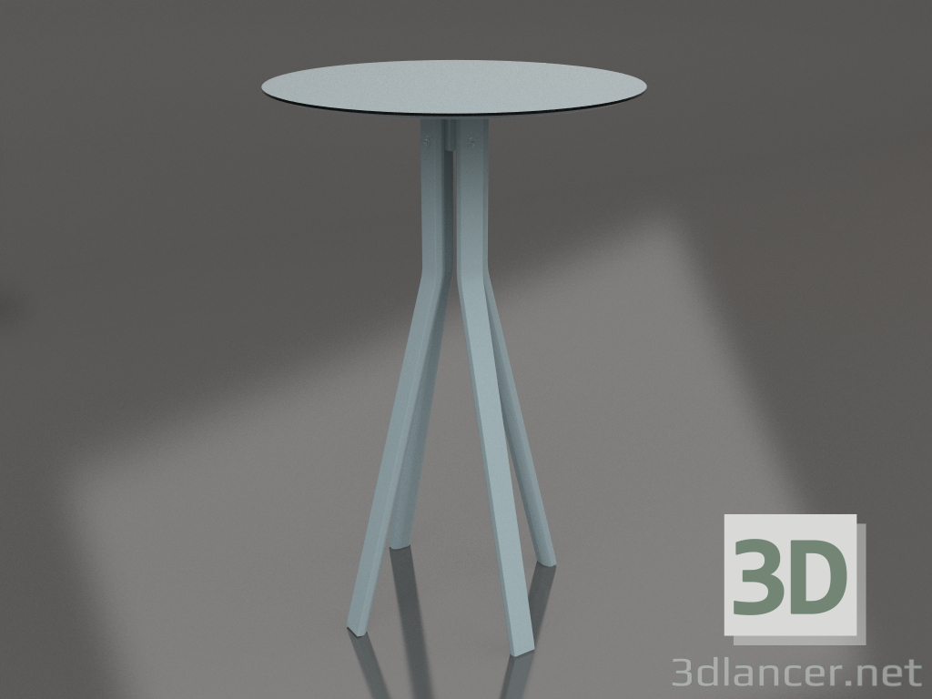 modello 3D Tavolino da bar (Grigio blu) - anteprima