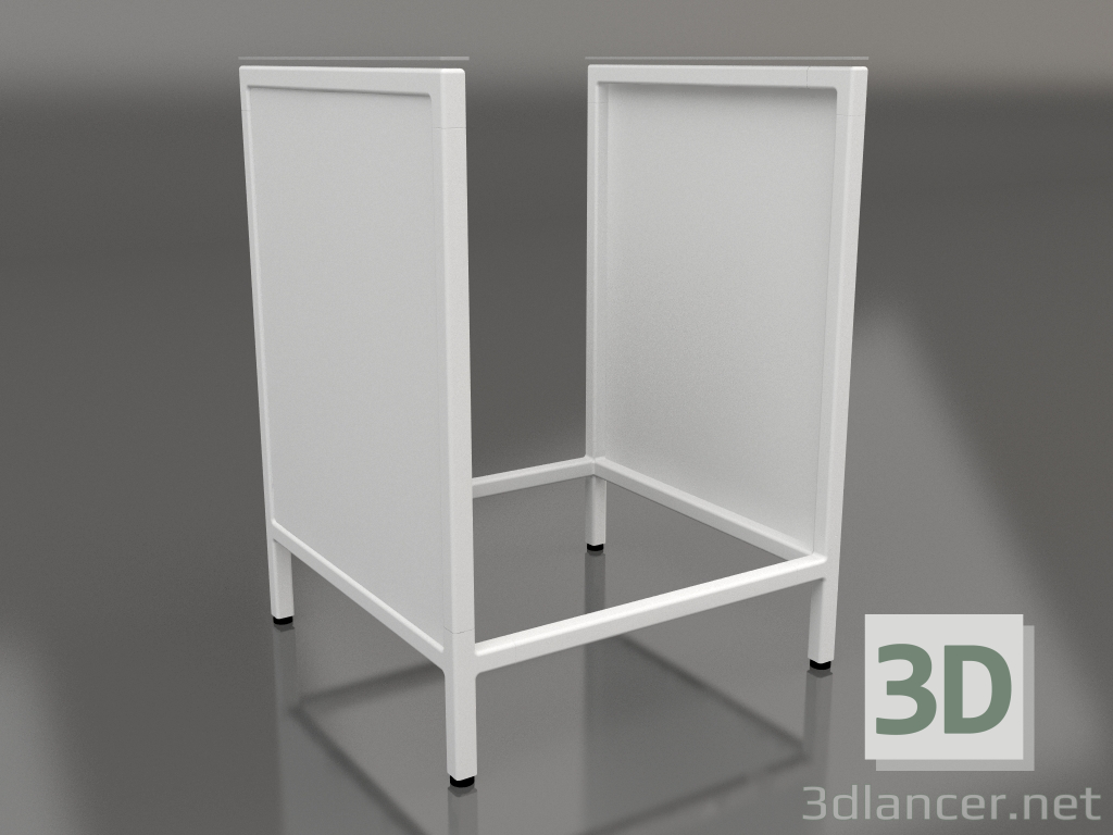 Modelo 3d Ilha V1 (parede) em 60 quadro 1 (cinza) - preview