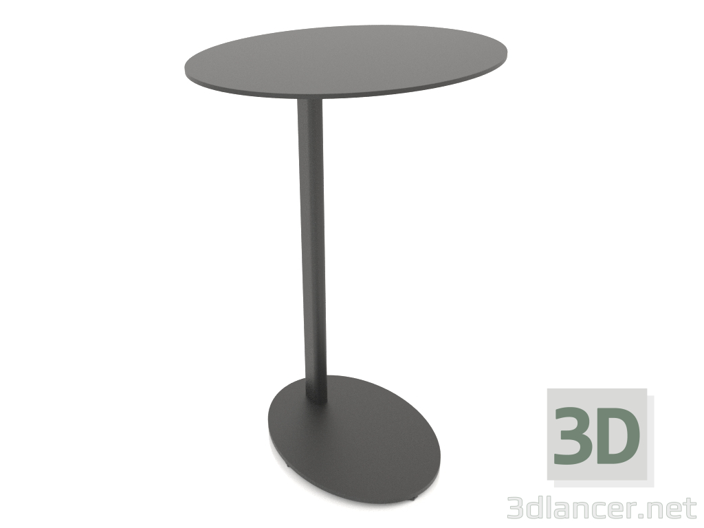 3d model Mesita de noche MONO ovalada (perpendicular a la base, 45X35X65) - vista previa