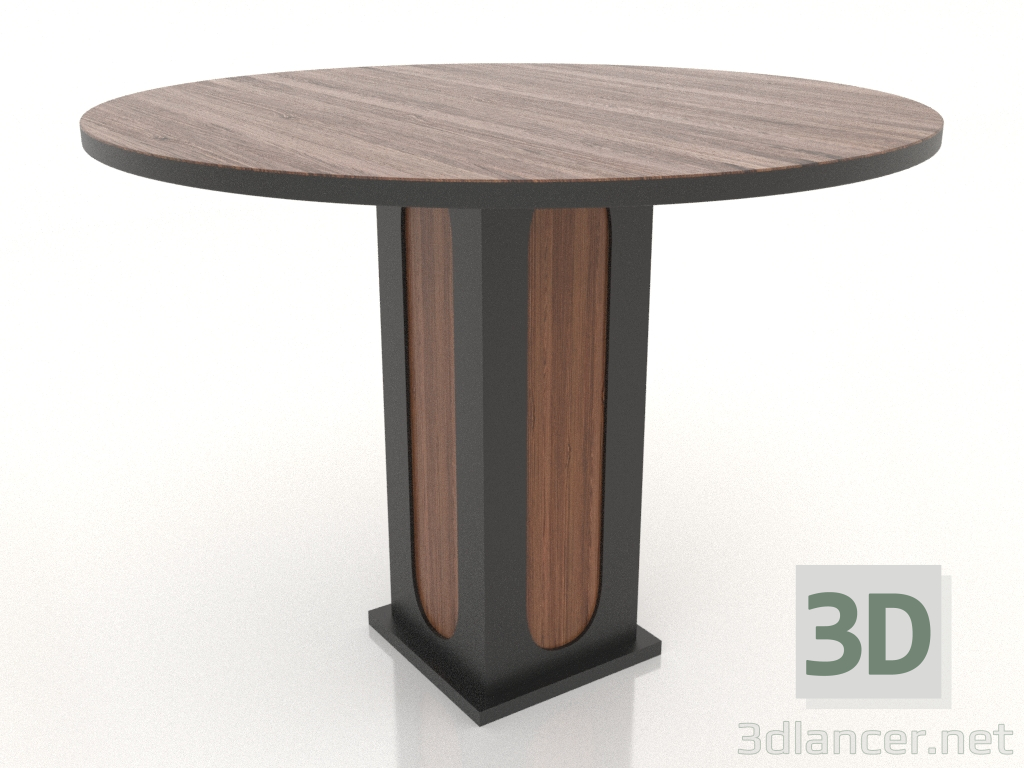 3d model Dining table ROUND Ø 1000 mm (light walnut) - preview