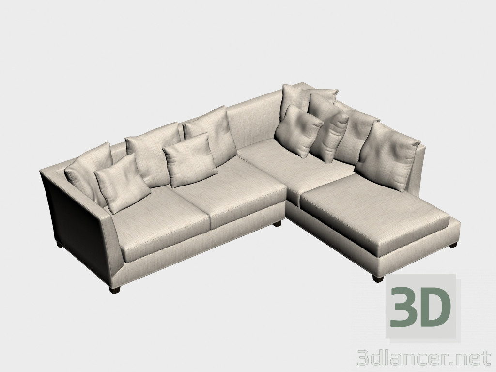 3d model Sofa Victory (angular, 214х280) - preview