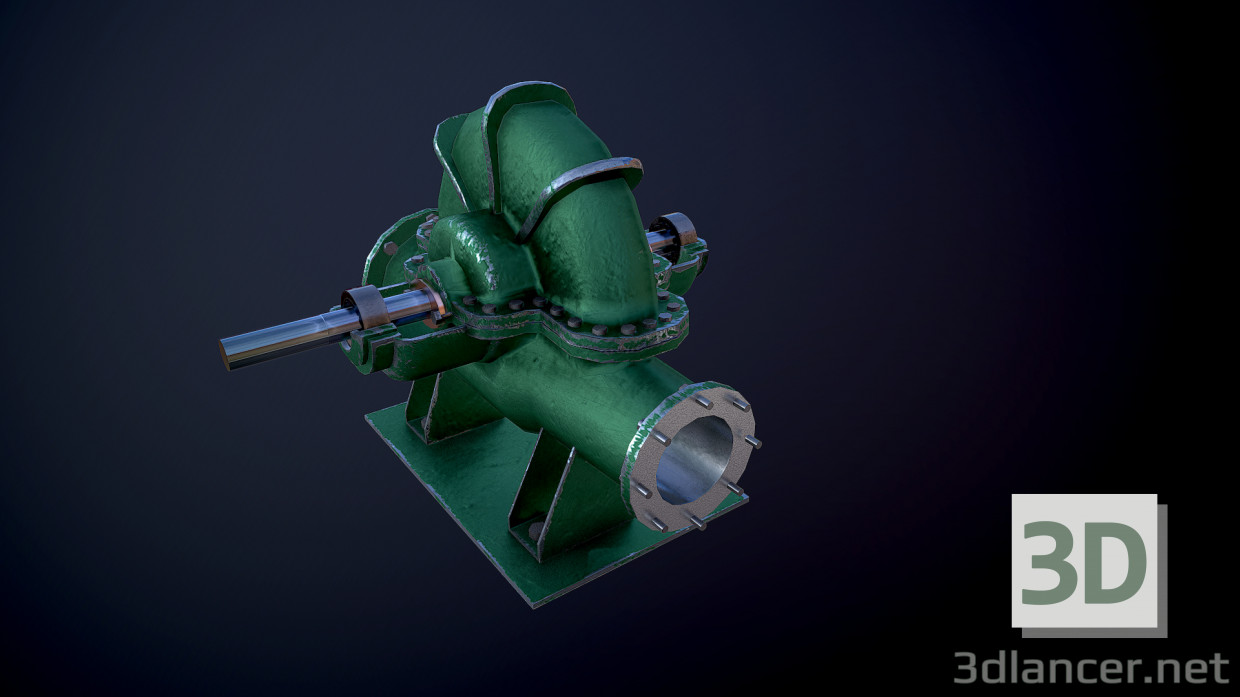 3d model pump - preview