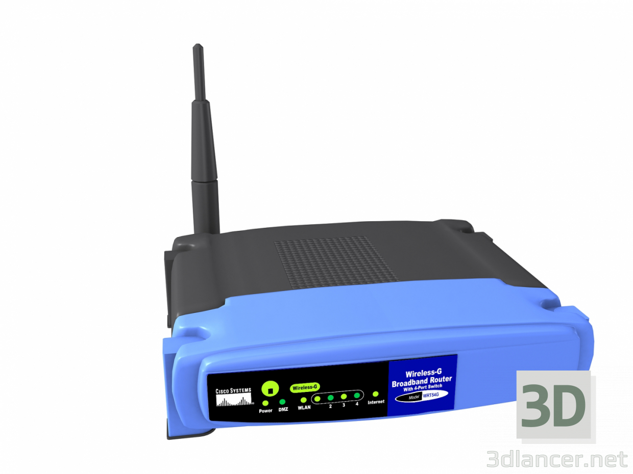 modèle 3D de Routeur sans fil Linksys acheter - rendu