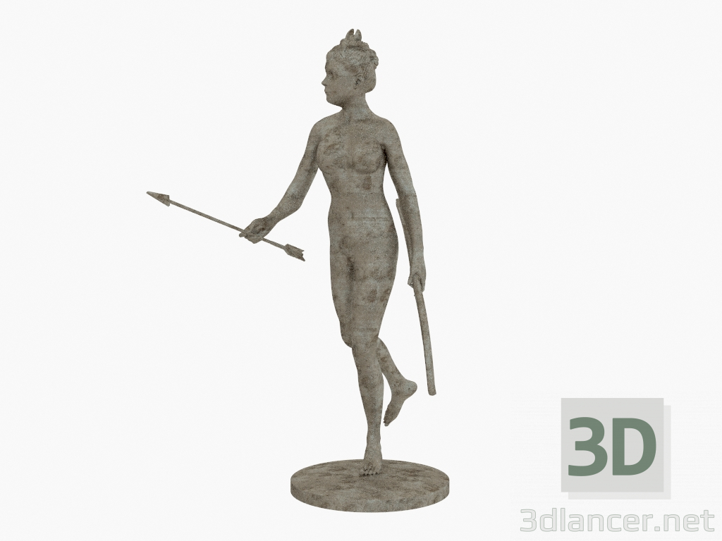 3d model Bronze sculpture Diana the huntress - preview