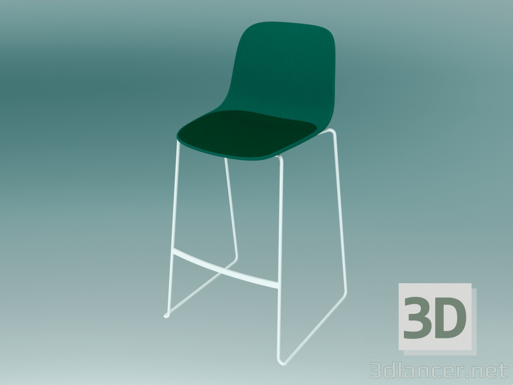 3d model Silla apilable SEELA (S321 con acolchado) - vista previa