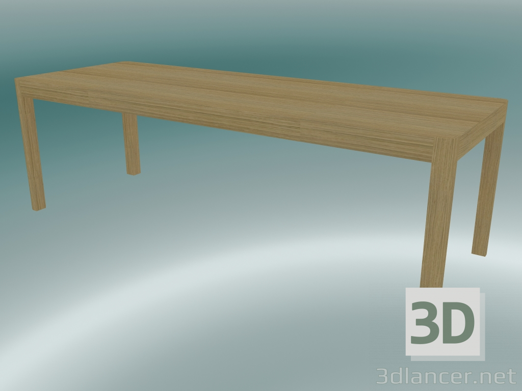 3d model Mesa de centro Taller (120x43 cm, Roble) - vista previa