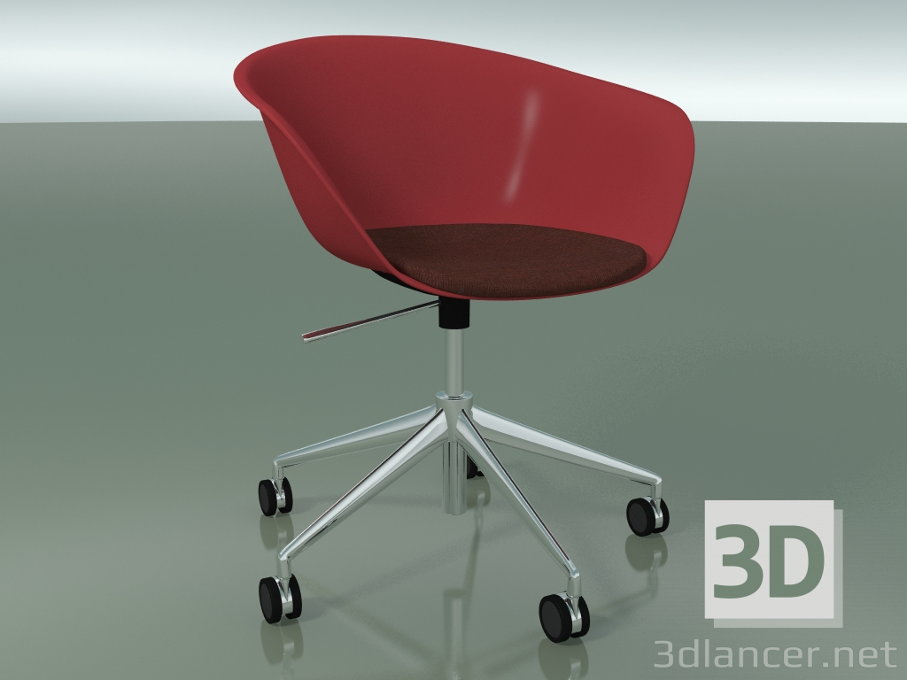 3d model Silla 4229 (5 ruedas, giratoria, con cojín de asiento, PP0003) - vista previa