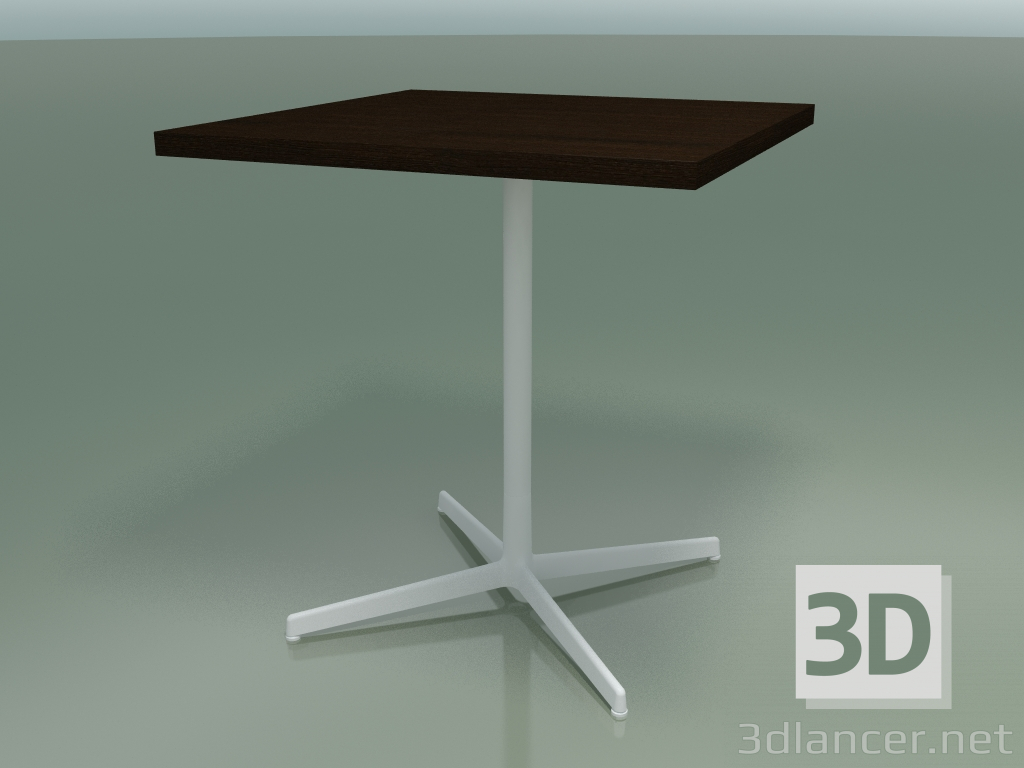 modèle 3D Table carrée 5565 (H 74 - 70x70 cm, Wengé, V12) - preview