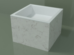 Lavabo sobre encimera (01R122301, Carrara M01, L 48, P 48, H 36 cm)