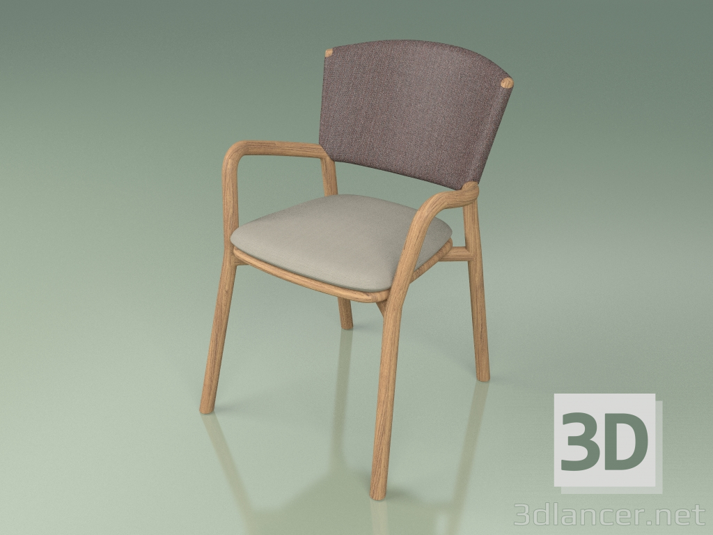 modello 3D Sedia 061 (Marrone, Teak) - anteprima